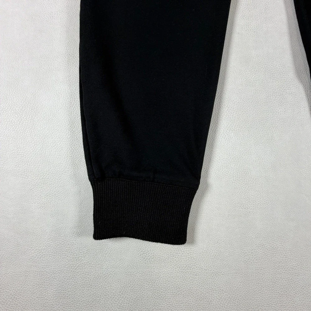 Paige Mens Black Jogger Pants Size 34 Rayon Blend Stretch Ribbed Cuff Trousers